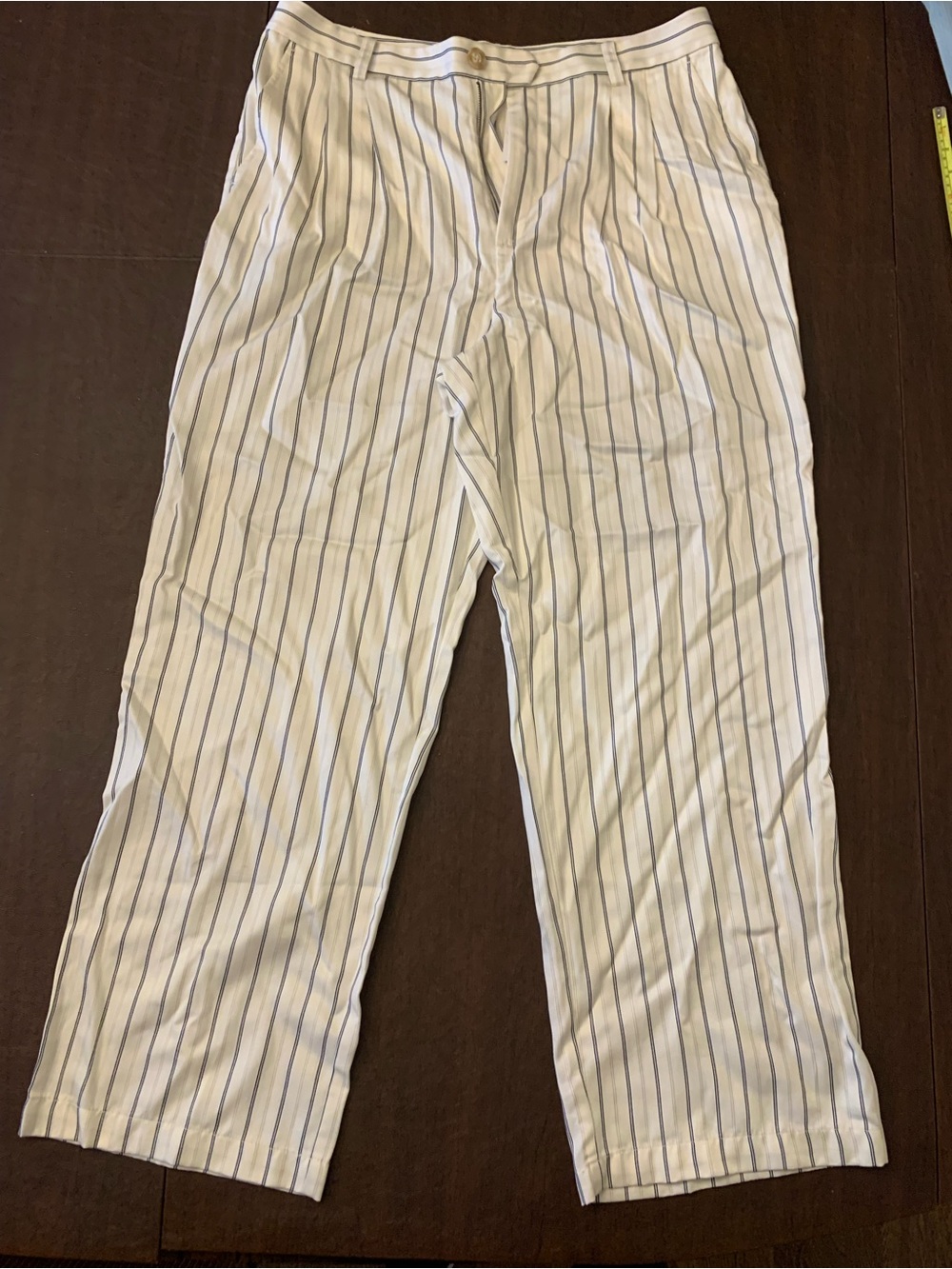 LOFT NWT off-white Pinstripe Dress Pants - size 14